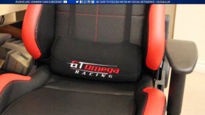 GT Omega Racing PRO Gaming Office Chair Review! (Black & Red Leather)