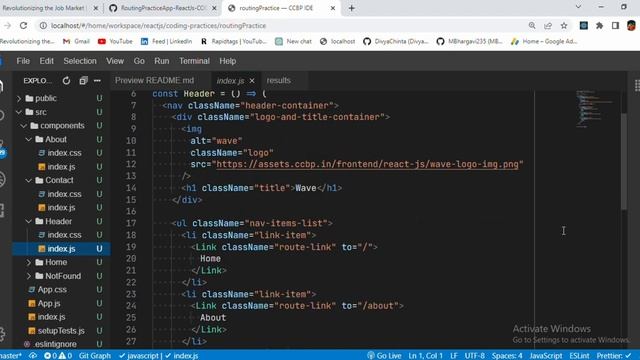 Routing Practice | Coding Practice 22 | REACT JS | NxtWave | CCBP 4.0