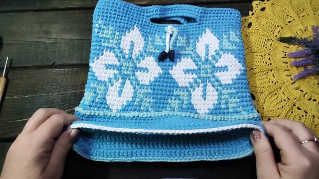 Звіт по СП "Краса із залишків"є Гарна торбинка жаккардом, доріжка та серветка з попкорном. смотреть онлайн