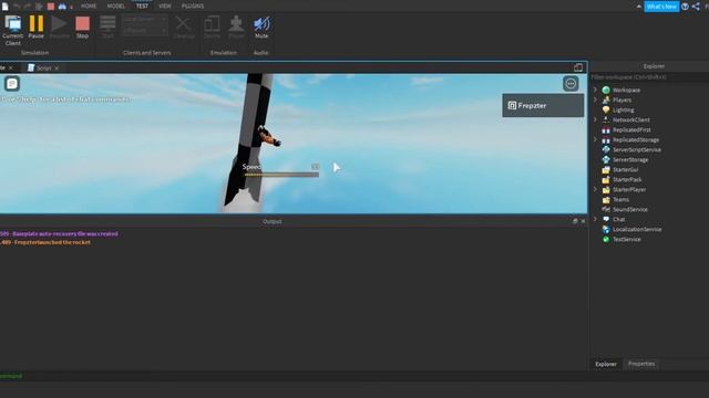 How to Make A Ridable Rocket On Roblox || ROBLOX STUDIO смотреть онлайн