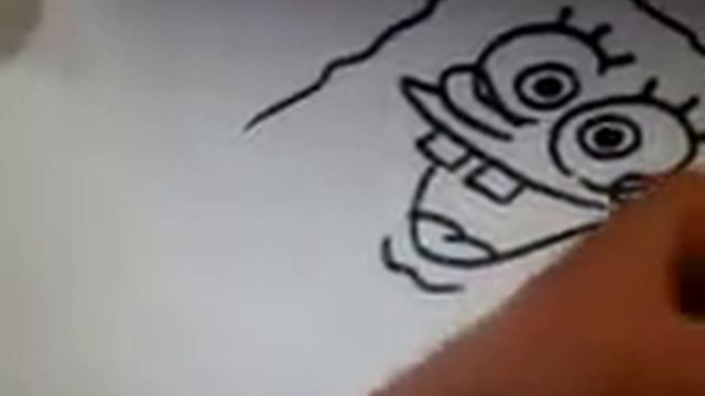 Как нарисовать губку боба. смотреть онлайн