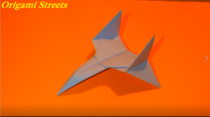 Как сделать Звездный Истребитель Оригами самолет из бумаги.mp4