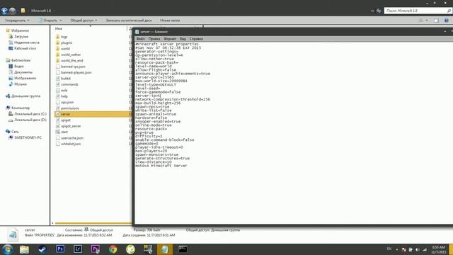 Как сделать сервер в майнкрафт 1.8 смотреть онлайн