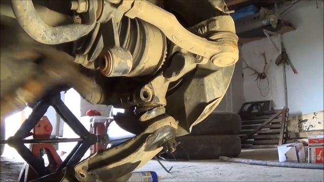 Subaru Legacy 1991 - Замена передних нижних шаровых смотреть онлайн