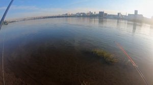 Утренняя рыбалка в Новосибирске на течении. Фидер на Оби