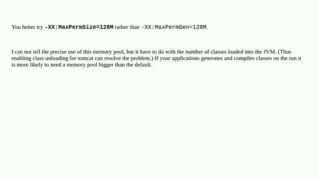 Dealing with "java.lang.OutOfMemoryError: PermGen space" error смотреть онлайн