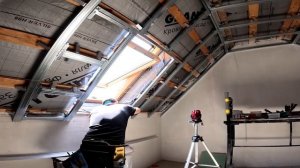 Собираю потолок из гипсокартона на мансарде