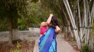 BONG SAREE FASHION VIDEO ||  OUTDOOR SAREE VIDEO