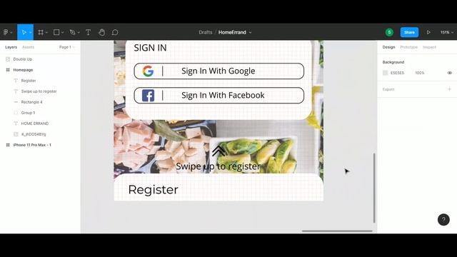 [Design] Delivery App Login Page [Part 1] - Figma смотреть онлайн