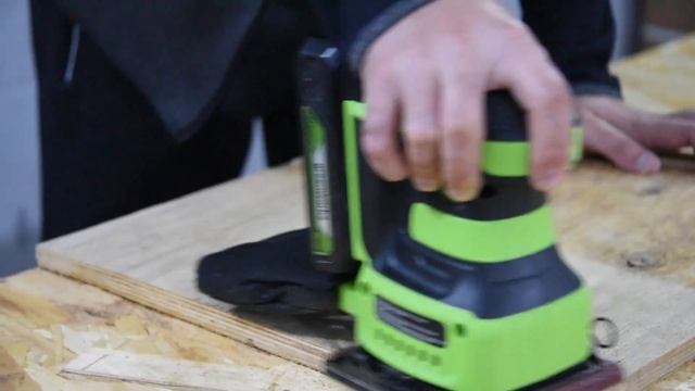 Плоскошлифовальная машина Greenworks G24SS14 обзор и тест