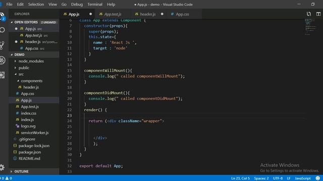 React JS Life Cycle, Properties, Event Part-4