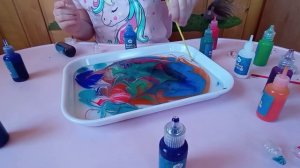 Рисуем на воде, учим цвета / Drawing on the water, colors