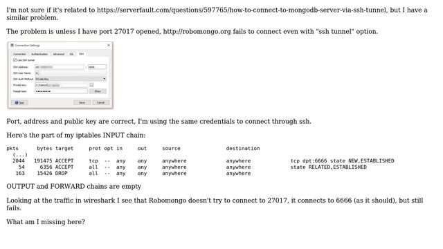 DevOps & SysAdmins: Connect to mongodb through ssh