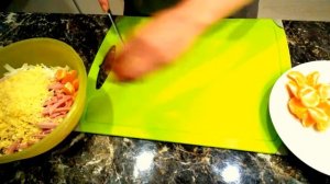 Салат с пекинской капустой и мандаринами. Вкусный! Необычный!