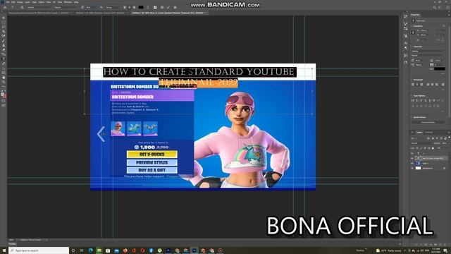 How to Create Standard YOUTUBE THUMBNAIL 2022 With ADOBE PHOTOSHOP смотреть онлайн