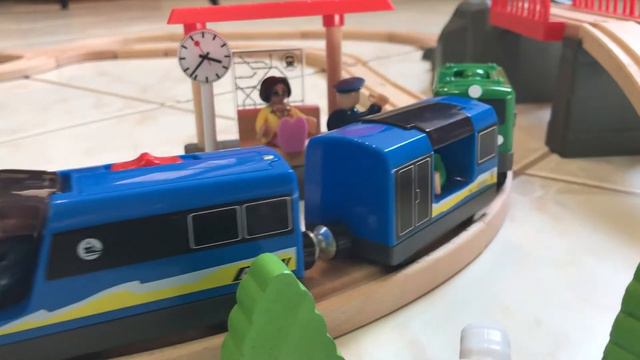 Train toys wooden railway construction vehicles for kids смотреть онлайн
