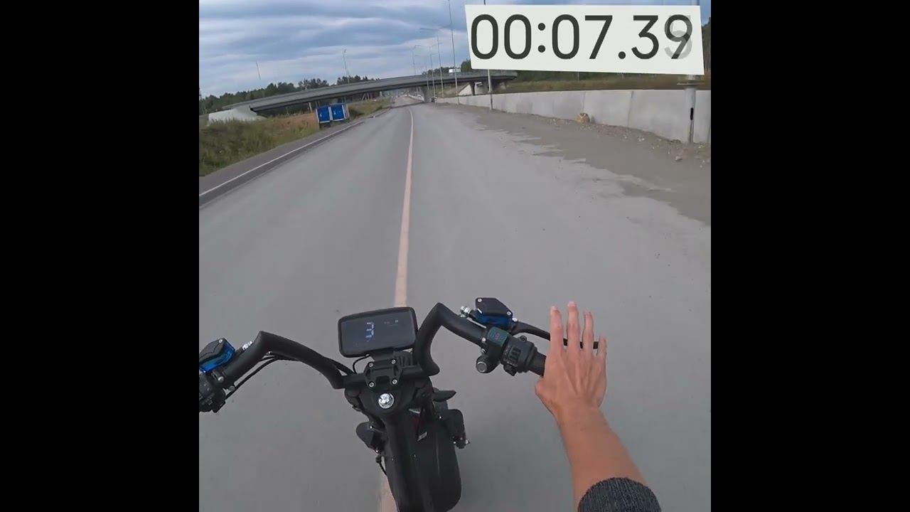 Разгон до 50кмч CityCoco White Siberia Pro Black Edition #shorts смотреть онлайн