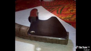 Замена рукояти кухонного топорика СССР.