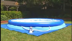 Установка круглого бассейна EASY SET POOLS, INTEX