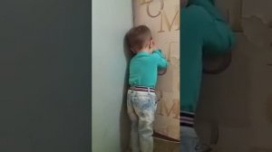 Мама ругает сына