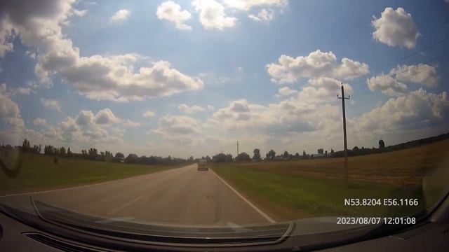 Driving in Bashkiria: Чувашский Нагадак - Стерлитамак 07/08/2023 (timelapse 4x)
