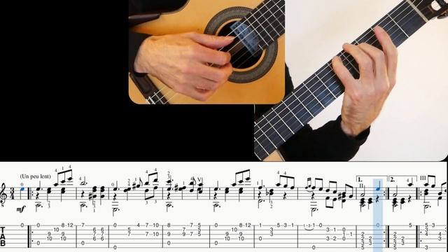 Mazurka-Chôro (H. Villa-Lobos), Guitar lesson, sheet and Tab смотреть онлайн
