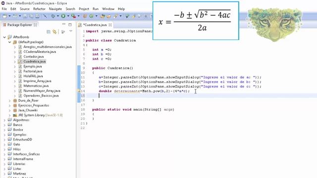 ECUACIÓN CUADRÁTICA EN JAVA - Solución de Ecuación de Segundo Grado - Programación en Java смотреть онлайн