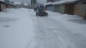 Самодельный бульдозер. Уборка снега
