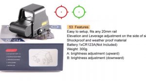 9 Коллиматорный прицел с Алиэкспресс Aliexpress Collimator sight Коллиматор из Китая Прицелы 2021