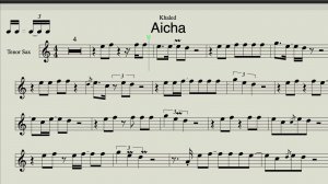 Cheb Khaled - Aicha (Tenor Saxophone Sheet Music) Syntheticsax Edit