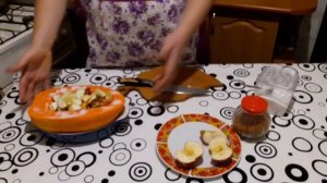 Тыква запеченная с яблоками и корицей