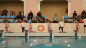 Swimming 100m FREE, 6 years old boy. Children's competitions swimming 2012 Kiev. 12Y&U