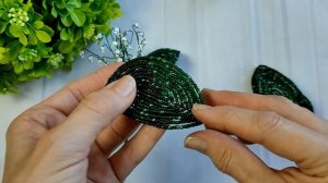 Композиция из бисера Полевые цветы Маки колокольчики ландыши\Master diy.