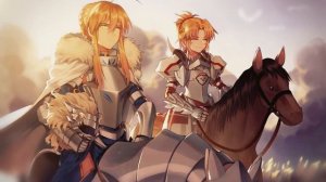 Arthur and Mordred by 夜kun - Animated Illustration