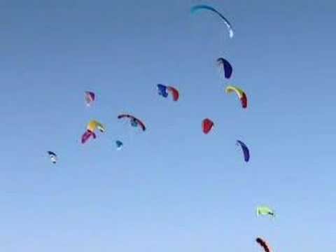 Snowkiting. Club Overpower