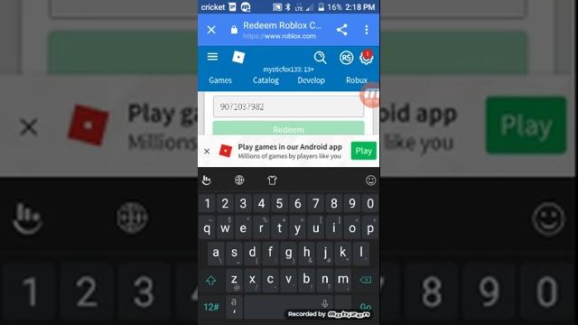 How to redeem roblox card 2018 смотреть онлайн