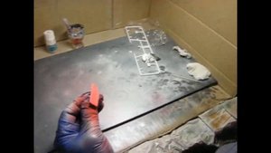 Покраска стабилизаторов, сопел и мелочевки. Сборка модели самолета. Часть 9.