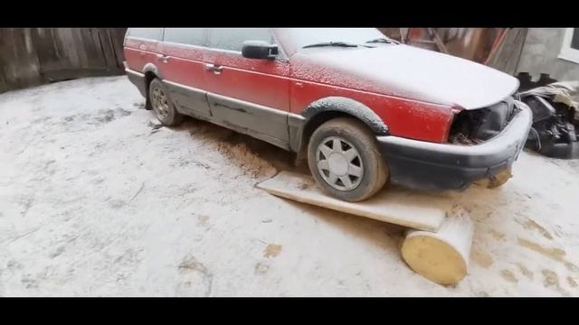Замена двигателя на Volkswagen Passat b3 1.6 тд и установка двигателя 1.9 тди. В кратце. Часть 1.