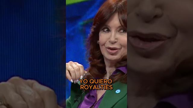 Cristina Kirchner en duro de domar , pide sus " royalties " o sus ganancias por el rating