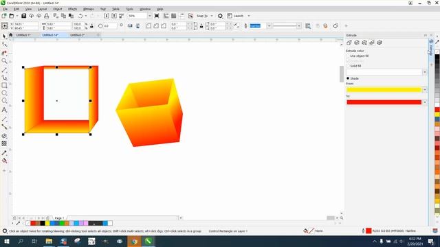 Corel Draw Tips & Tricks Extrude Tool more info extrude Docker смотреть онлайн