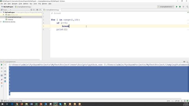 Python Tutorial 10 - Jumping/Transfer statements in Python | break & continue