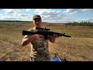 Проверка прицела на точноть перед охотой.