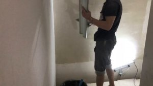 Как шпаклевать стены?Шпаклевка с применением валика Semin! Шпатель 1000 мм Storch