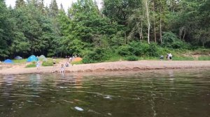 Лодочный маршрут на реке Гауя, Цесис-Сигулда / Laivošana pa Gauju, Cēsis-Sigulda / Boat descent 4k