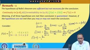 Lecture : 01 Rolle's Theorem