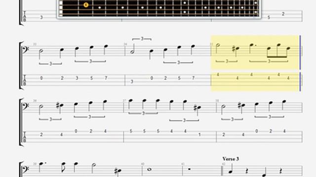 Beatles The   Being For The Benefit Of Mr  Kite BASS GUITAR TABLATURE смотреть онлайн