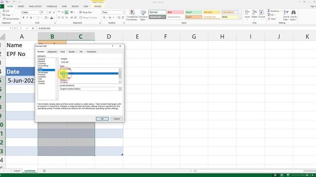 MS Excel Time Formats | MS Excel Sinhala Tutorials - 34