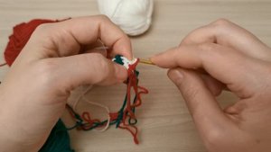 Новогодний леденец крючком, мастер-класс