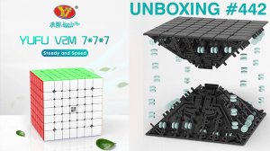 Unboxing №442 YJ YuFu v2M 7x7 | Бюджетный магнитный кубик Рубика 7х7