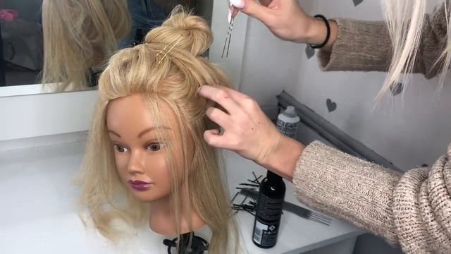 ВЫСОКИЙ СВАДЕБНЫЙ ПУЧОК ИЗ ДВУХ ЖГУТОВ | BRIDAL UPDO HAIR TUTORIAL/WEDDING HIGH BUN смотреть онлайн